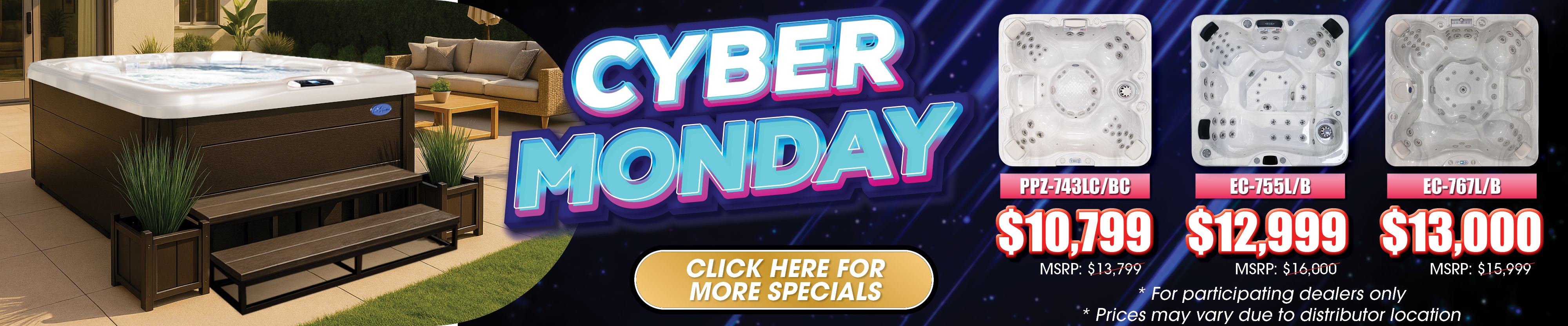 Calspas hot tub being used in a family setting - Mokana