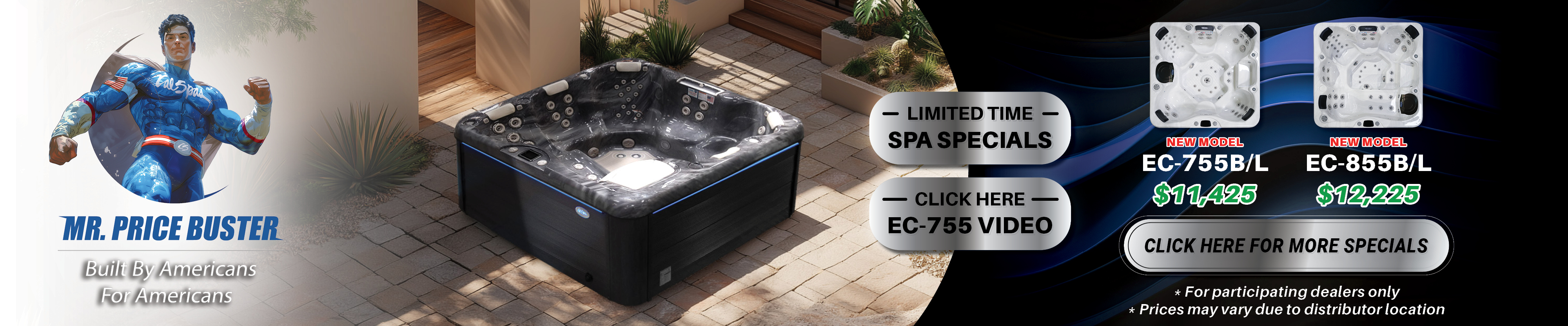 Calspas hot tub being used in a family setting - Mokana